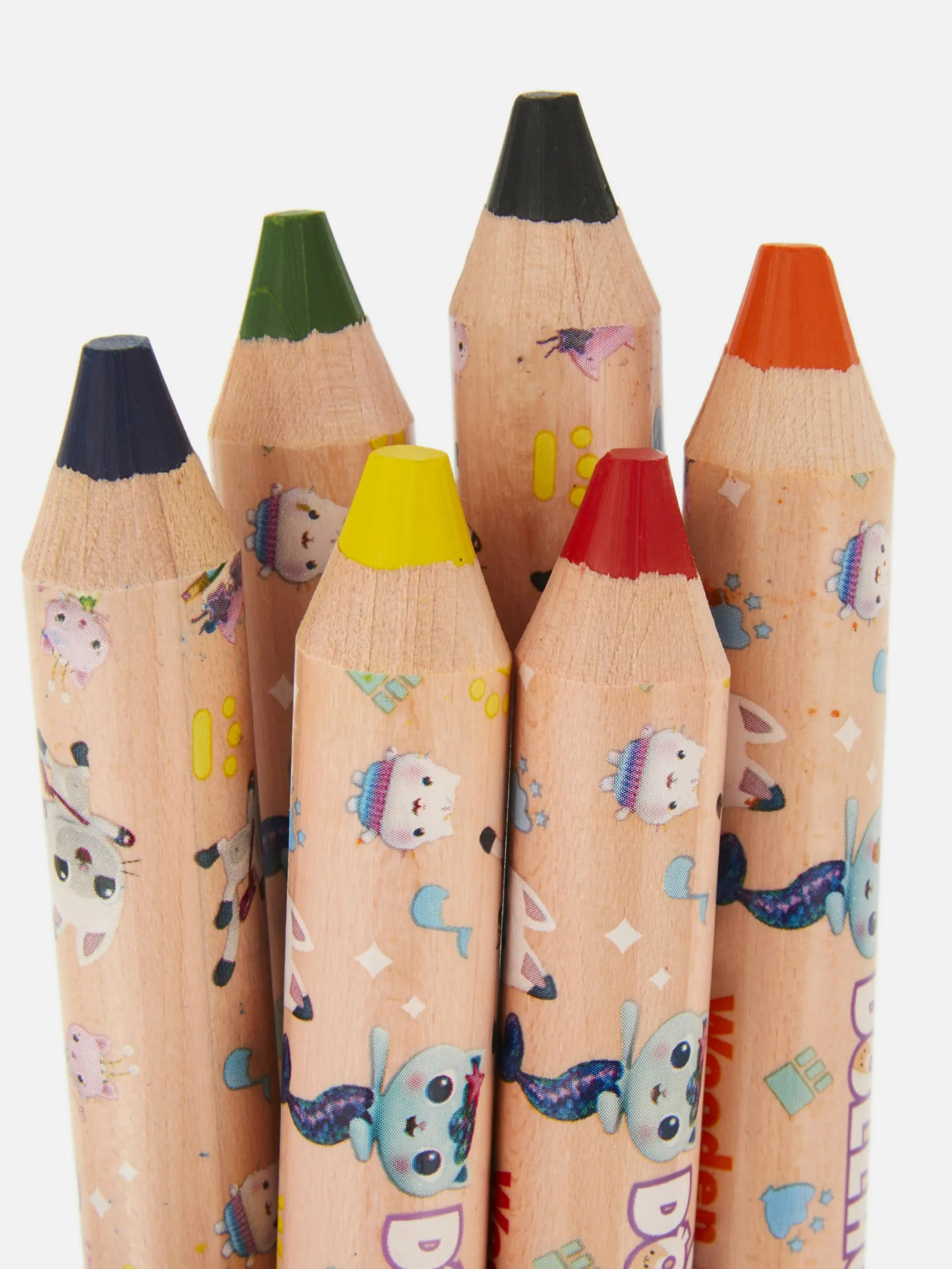 Crayons De Couleur|Primark 6 Crayons à Coloriage Gabby Et La Maison Magique Bleu