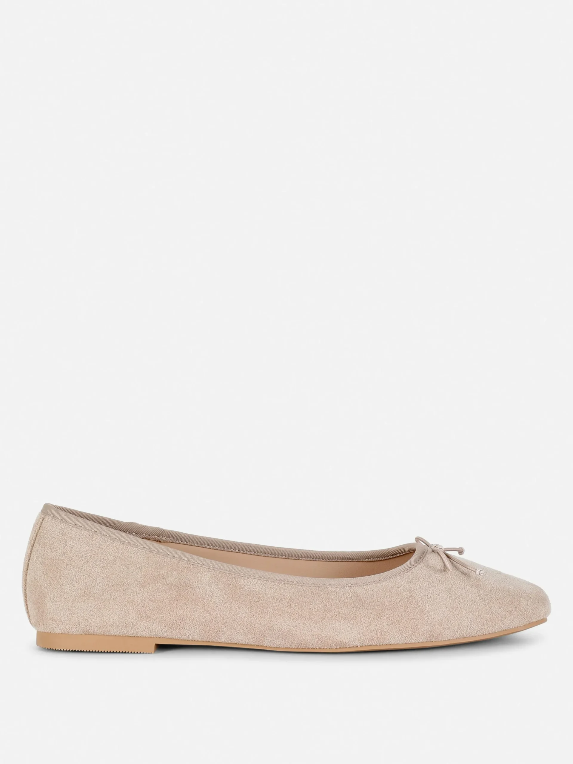 Ballerines|Primark Ballerines à Nœuds En Suédine Naturel