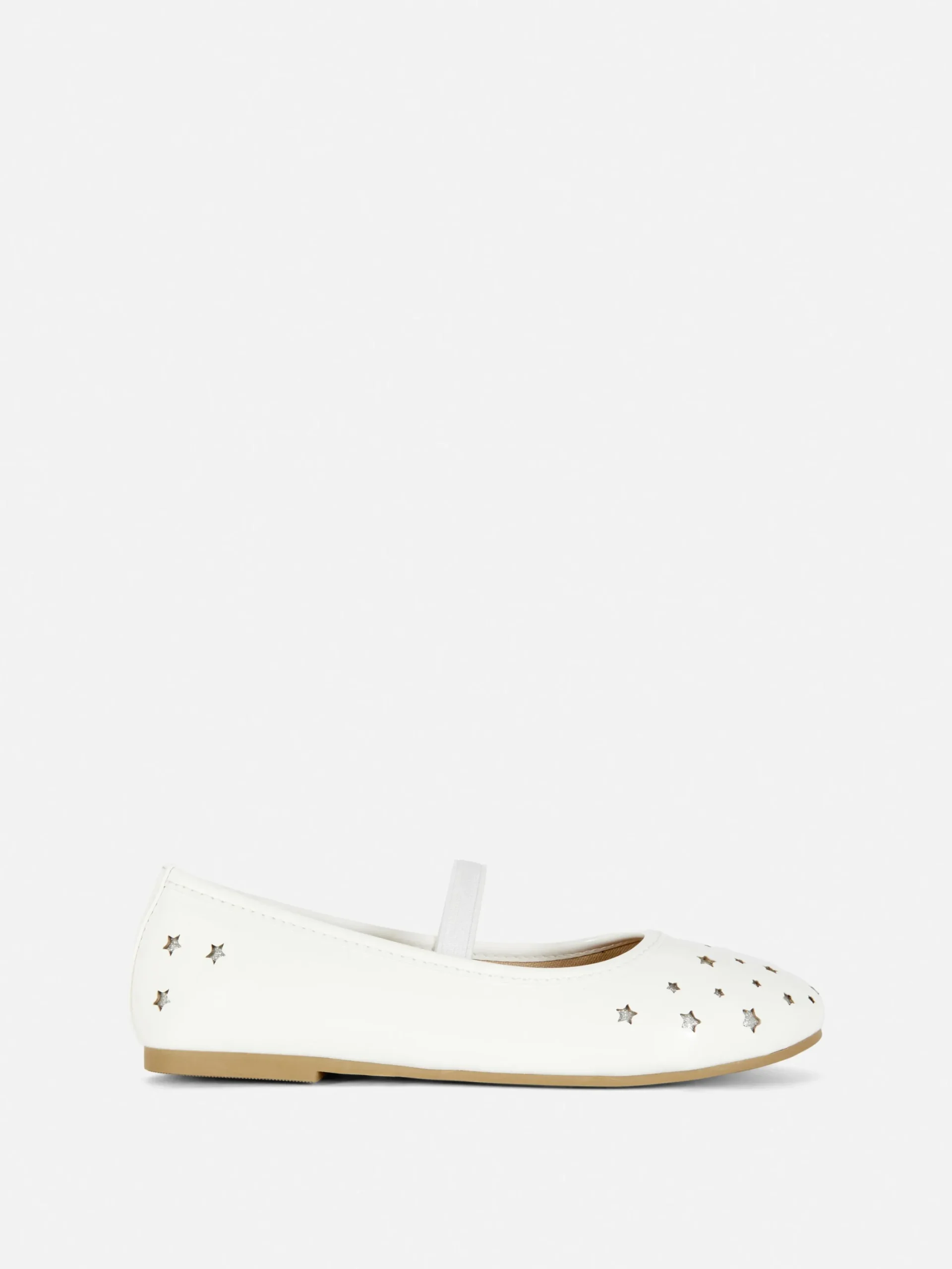 Ballerines|Primark Ballerines Découpe Laser étoiles Blanc