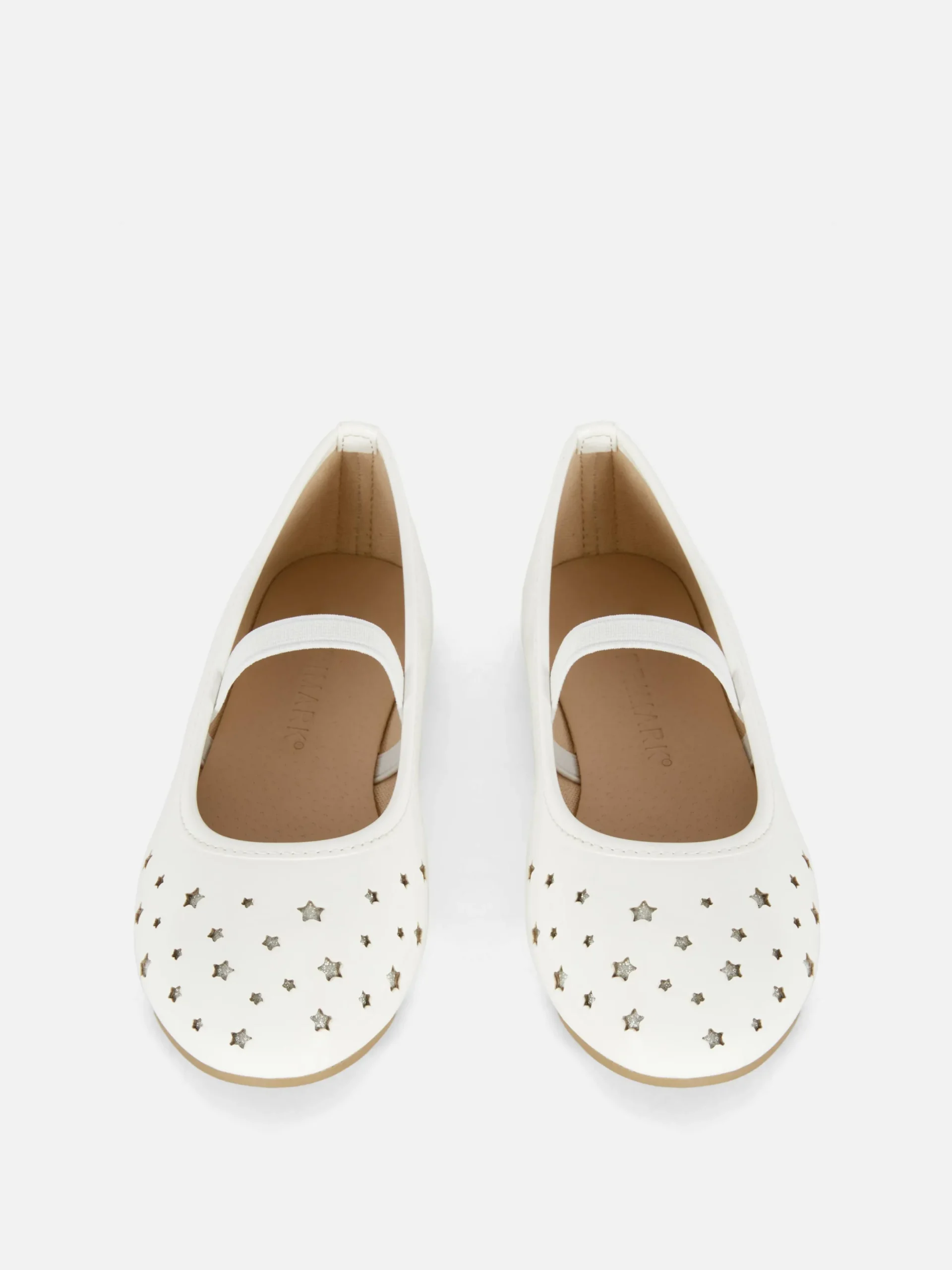Ballerines|Primark Ballerines Découpe Laser étoiles Blanc
