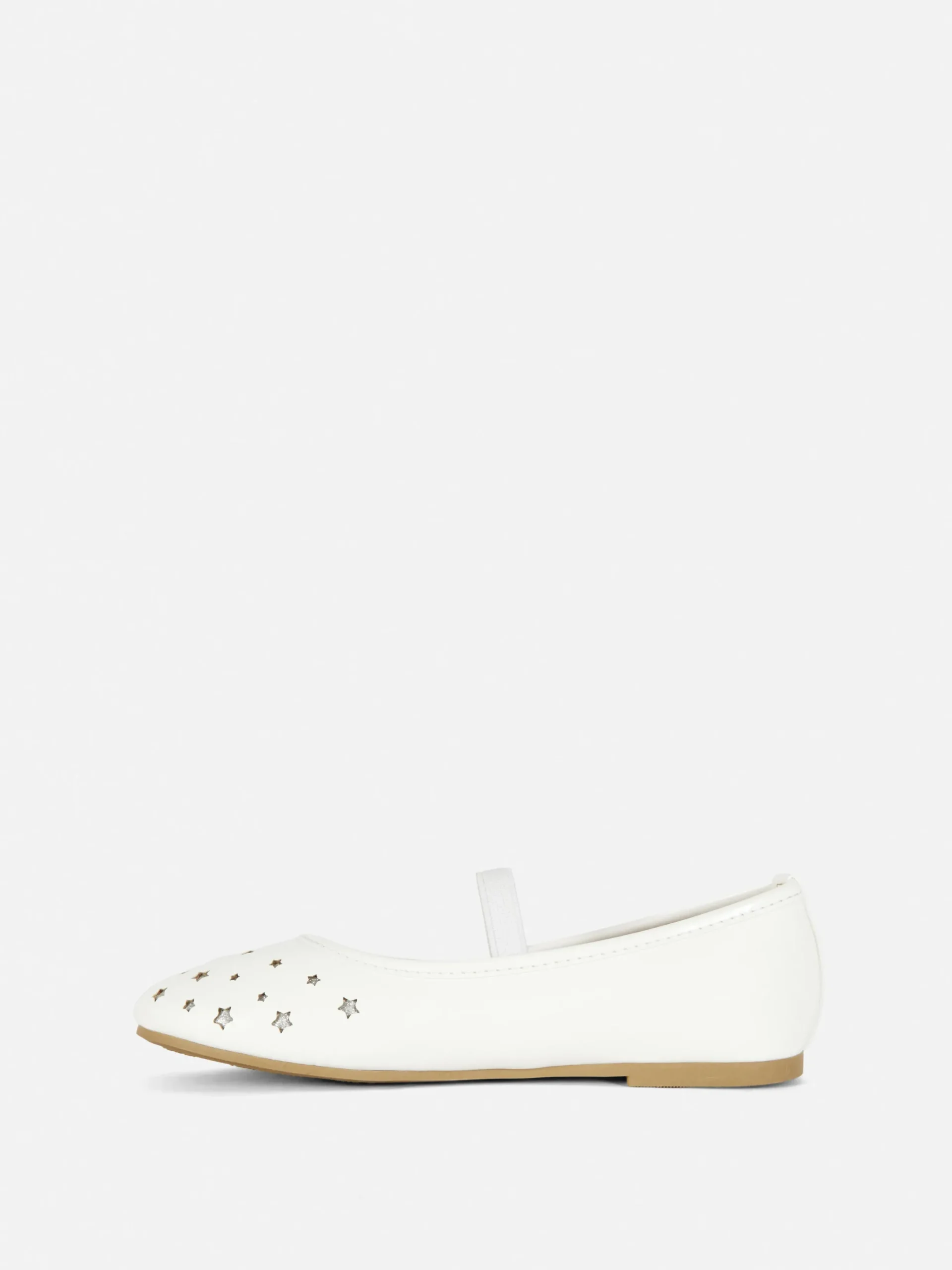 Ballerines|Primark Ballerines Découpe Laser étoiles Blanc