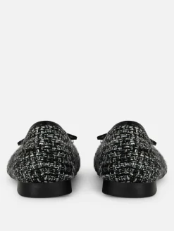 Ballerines|Primark Ballerines Effet Bouclé à Bout Contrasté Noir