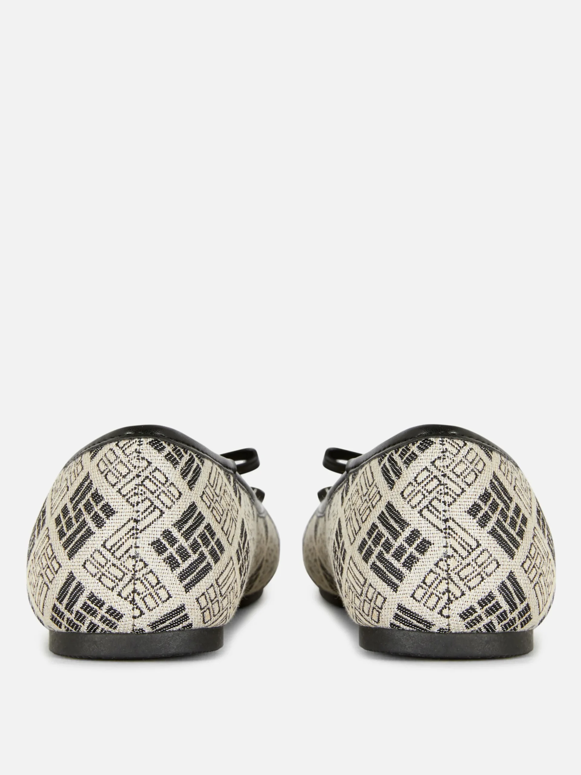 Ballerines|Primark Ballerines Monogramme Noir