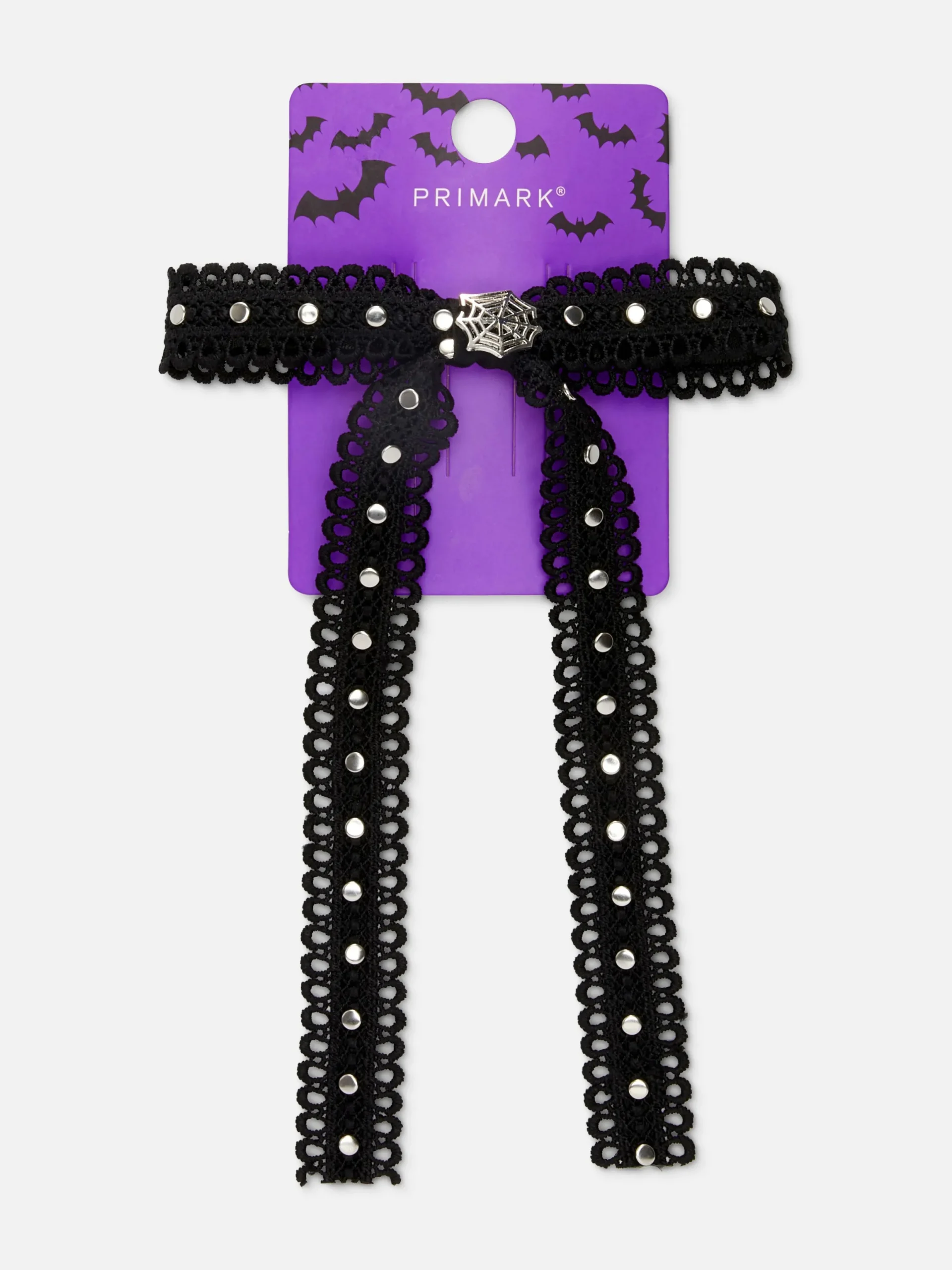 Tout Halloween|Accessoires Halloween|Primark Barrette Avec Nœud En Dentelle Halloween Noir