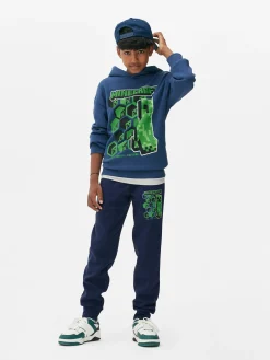 Bas De Jogging|Primark Bas De Jogging à Cordon De Serrage Minecraft Bleu marine