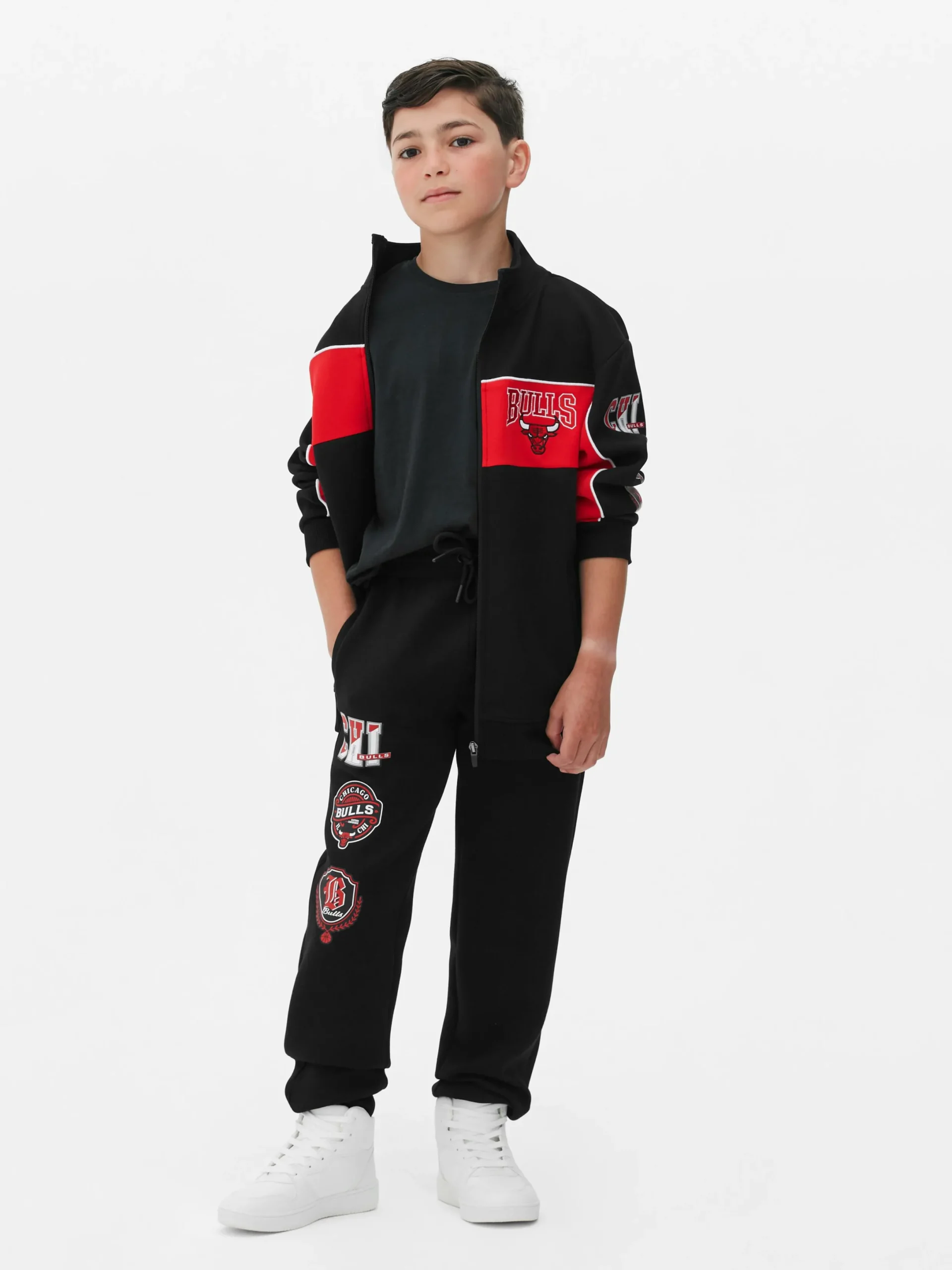 Bas De Jogging|Primark Bas De Jogging à Cordon De Serrage NBA Chicago Bulls Noir