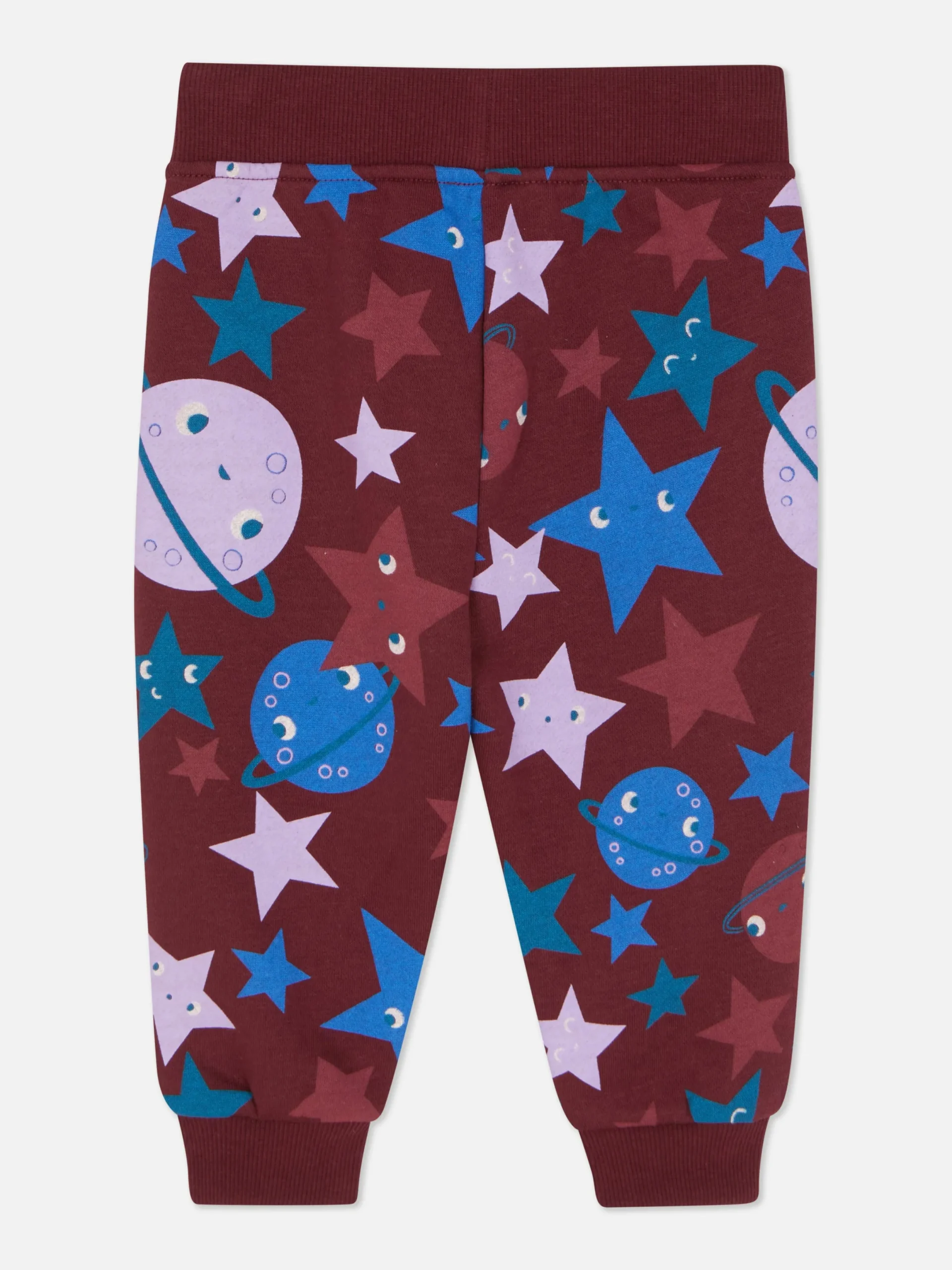 Pantalons Et Leggings|Primark Bas De Jogging à Revers Et Cordon De Serrage Bordeaux