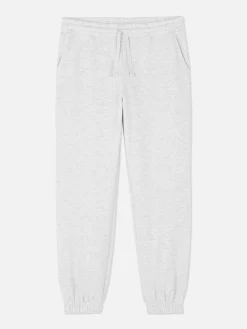 Bas De Jogging|Primark Bas De Jogging à Revers Et Cordon De Serrage Gris chiné