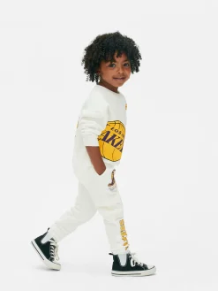 Bas De Jogging|Primark Bas De Jogging Cargo NBA Los Angeles Lakers Écru