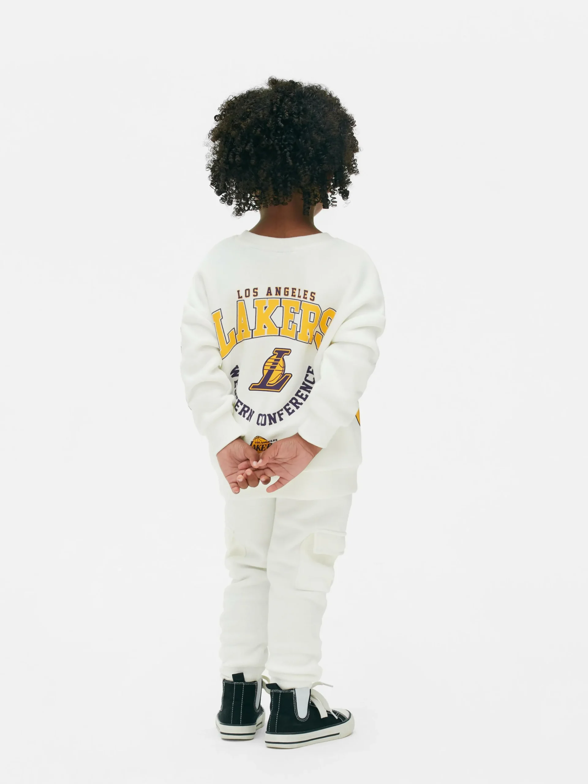 Bas De Jogging|Primark Bas De Jogging Cargo NBA Los Angeles Lakers Écru