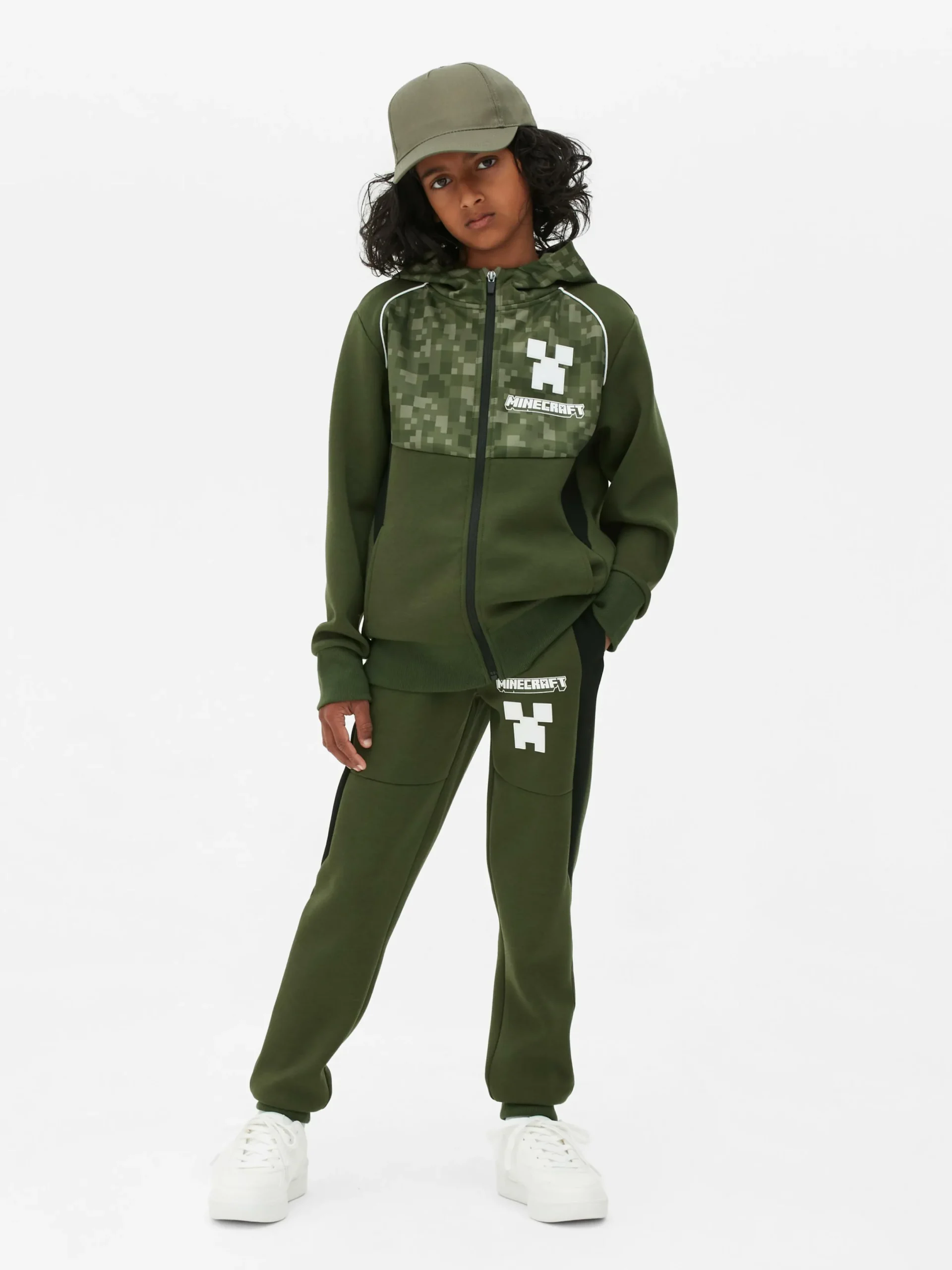 Bas De Jogging|Primark Bas De Jogging Color Block à Coordonner Minecraft Kaki