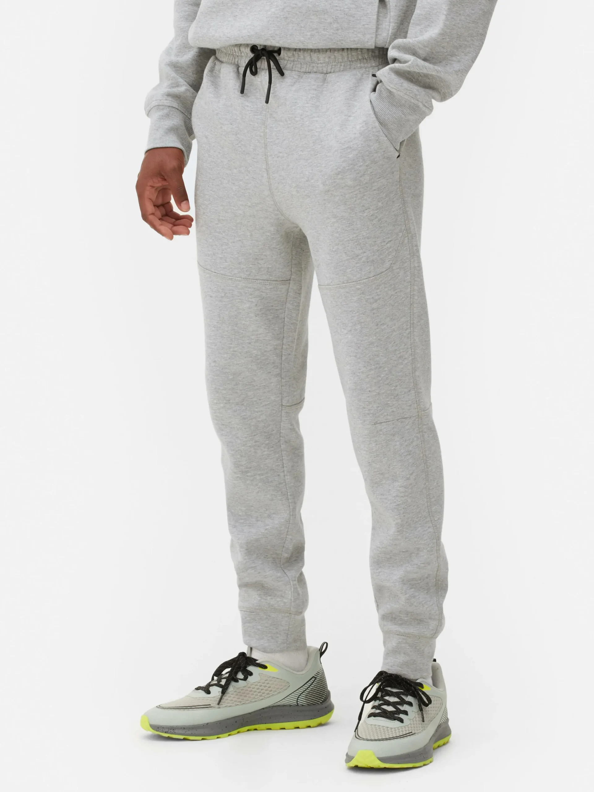 Vêtements De Sport|Bas De Jogging|Primark Bas De Jogging Contrecollé Coupe Slim Gris chiné