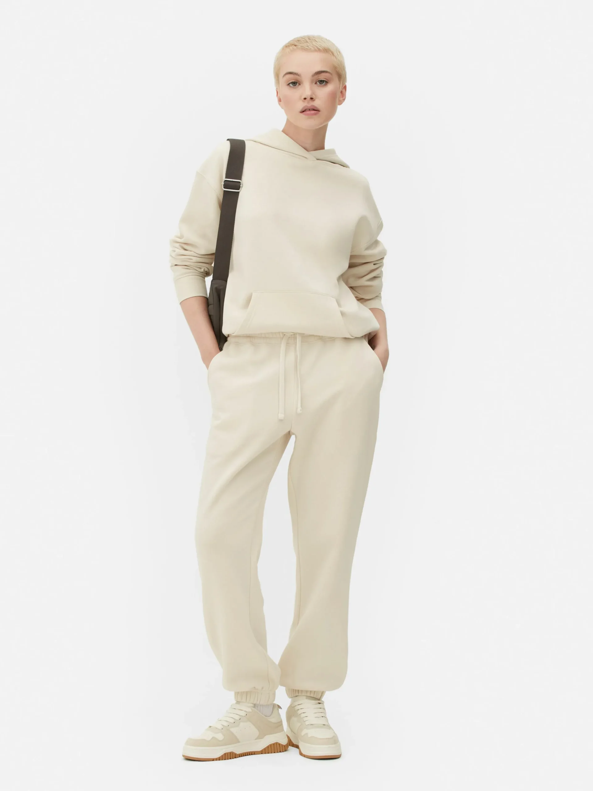 Bas De Jogging|Primark Bas De Jogging Coupe Droite Essential Crème