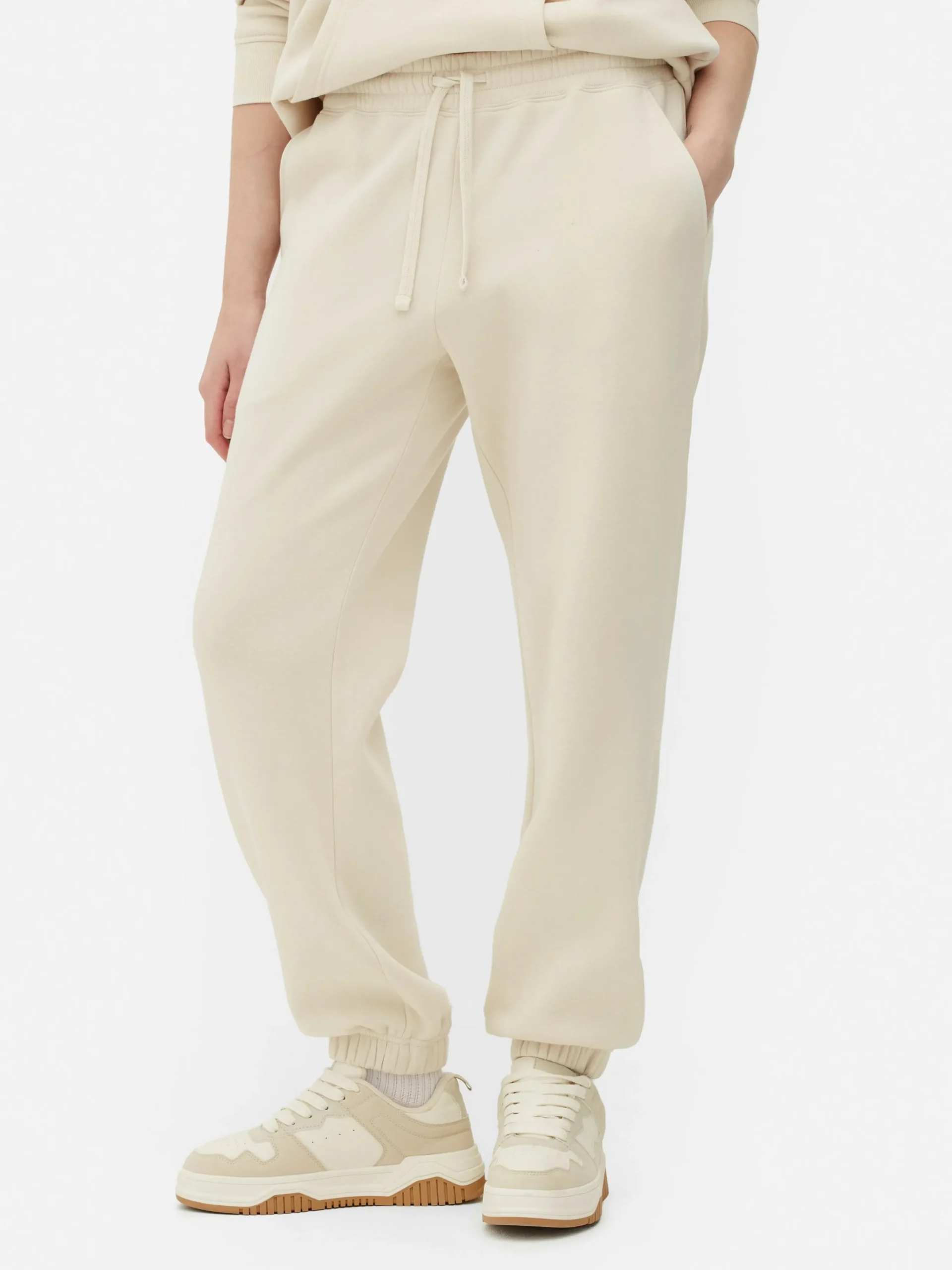Bas De Jogging|Primark Bas De Jogging Coupe Droite Essential Crème