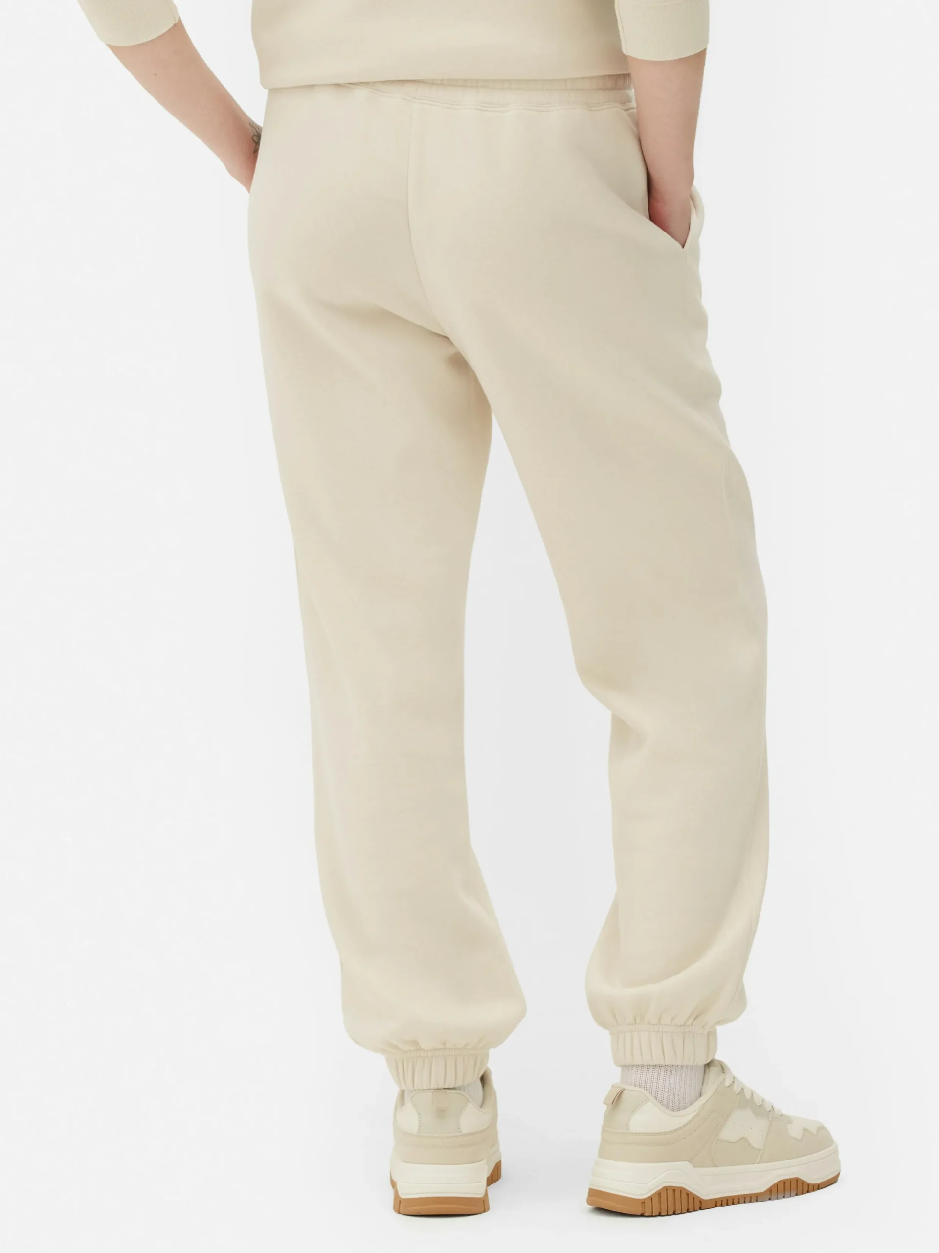 Bas De Jogging|Primark Bas De Jogging Coupe Droite Essential Crème