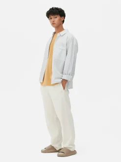 Bas De Jogging|Primark Bas De Jogging Coupe Droite Essential Écru