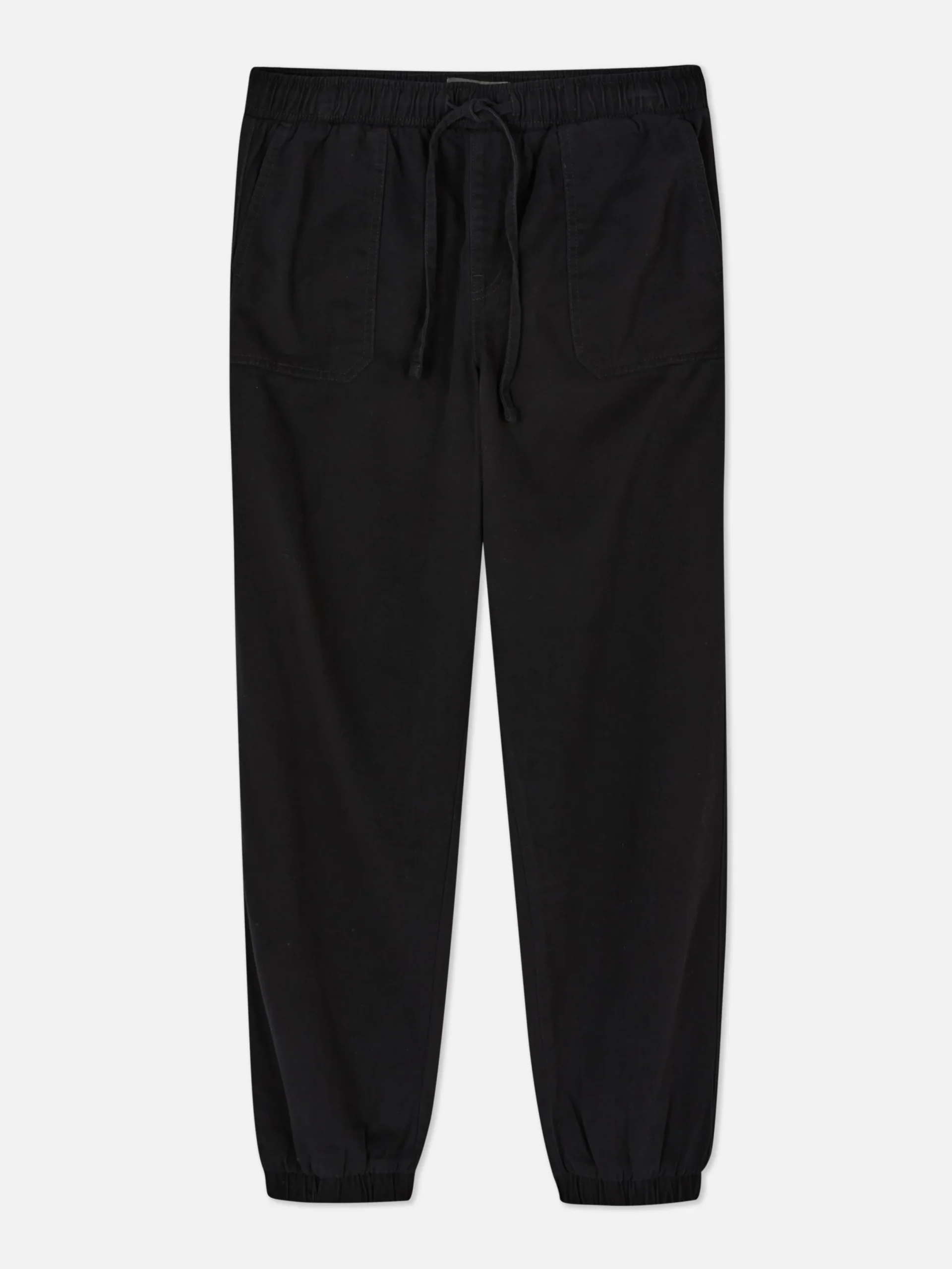 Denim|Bas De Jogging|Primark Bas De Jogging En Denim Avec Cordon De Serrage Noir