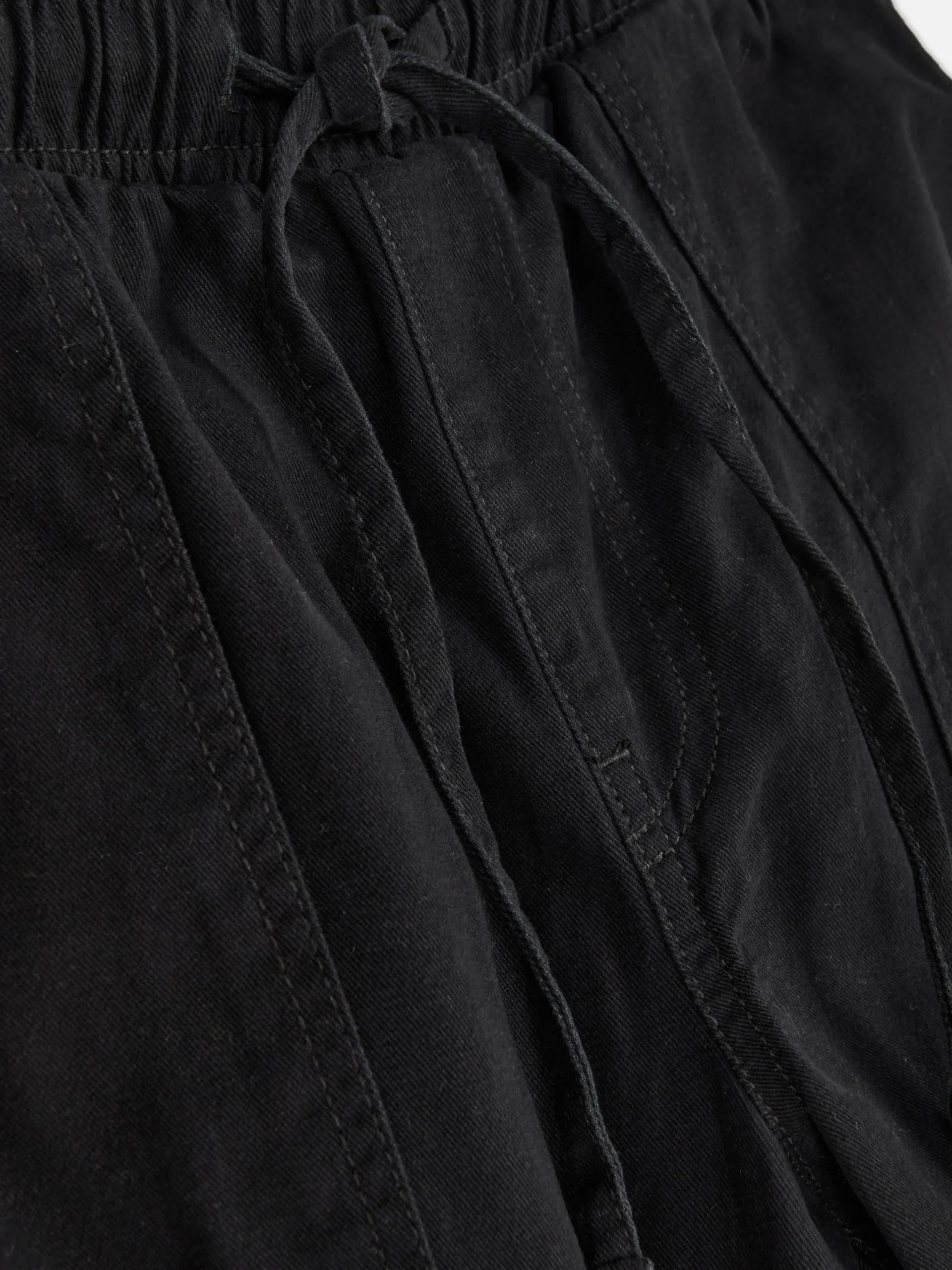 Denim|Bas De Jogging|Primark Bas De Jogging En Denim Avec Cordon De Serrage Noir