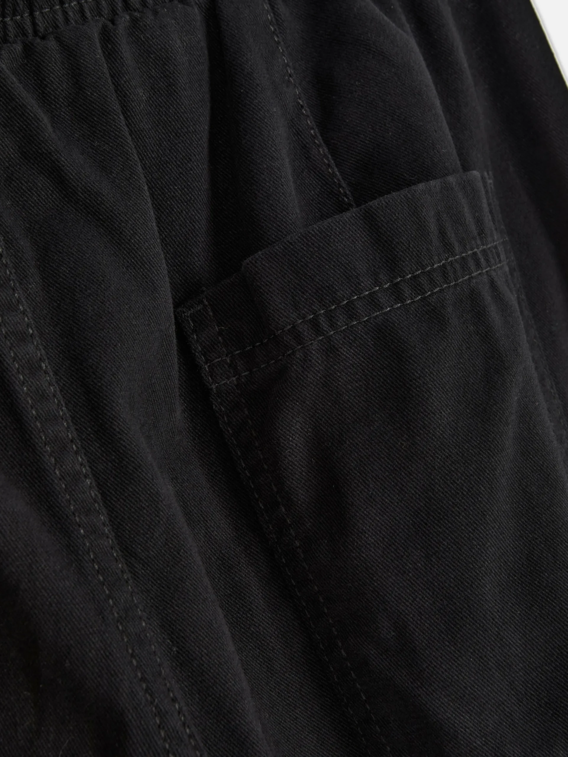 Denim|Bas De Jogging|Primark Bas De Jogging En Denim Avec Cordon De Serrage Noir