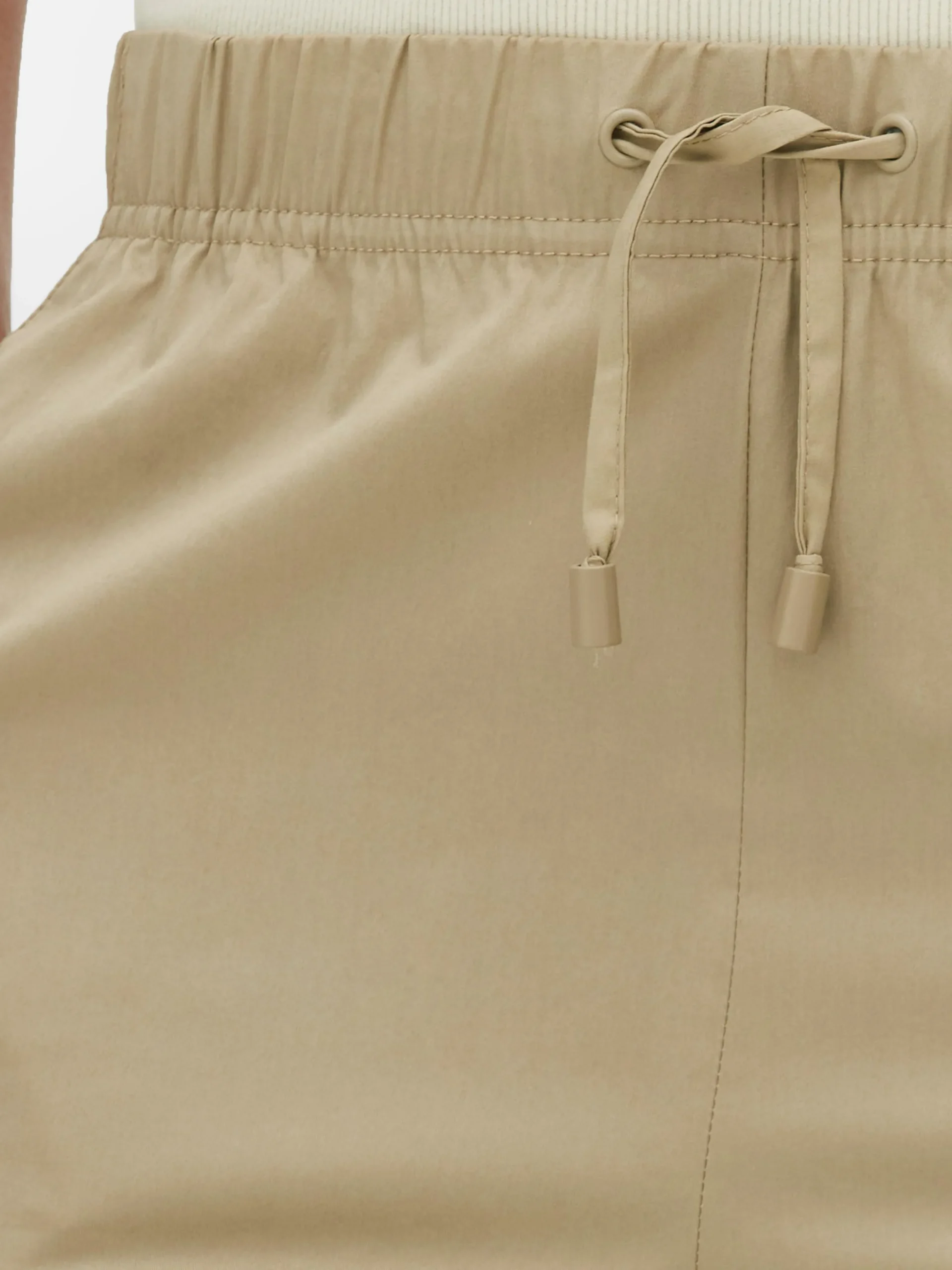 Bas De Jogging|Primark Bas De Jogging Fuselé En Popeline Taupe
