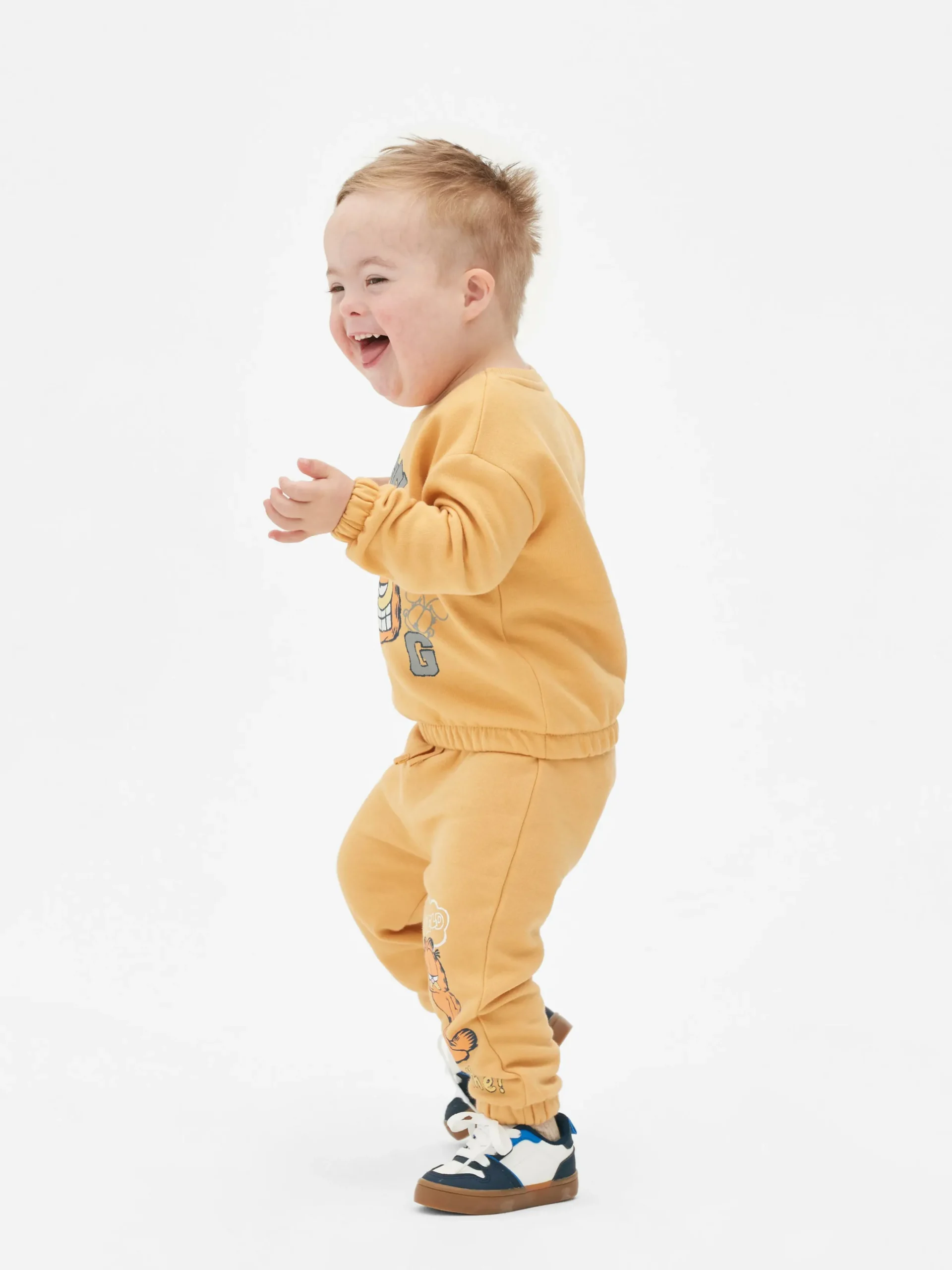 Pantalons Et Leggings|Primark Bas De Jogging Graphique Garfield Jaune moutarde