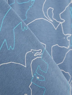 Bas De Jogging|Primark Bas De Jogging Graphique Avec Cordon De Serrage à Coordonner Bleu