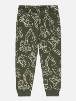 Bas De Jogging|Primark Bas De Jogging Graphique Avec Cordon De Serrage à Coordonner Kaki