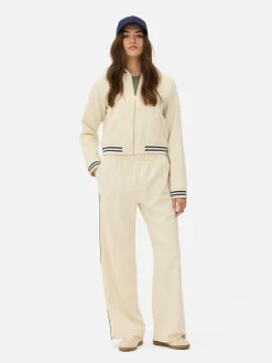 Bas De Jogging|Primark Bas De Jogging Large Rayé à Coordonner Grège