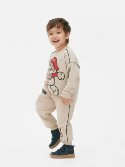 Bas De Jogging|Primark Bas De Jogging Passepoilé Super Mario Grège