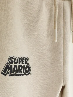 Bas De Jogging|Primark Bas De Jogging Passepoilé Super Mario Grège