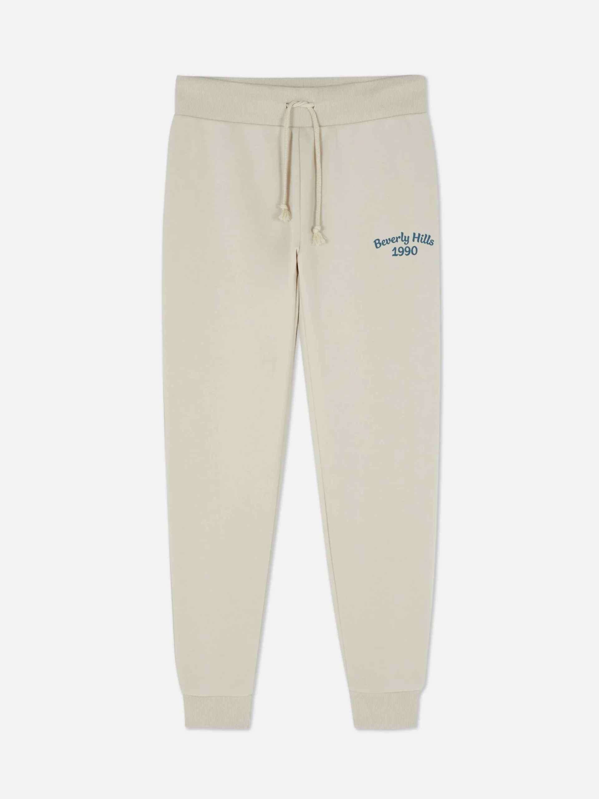 Bas De Jogging|Primark Bas De Jogging Skinny Graphique Crème