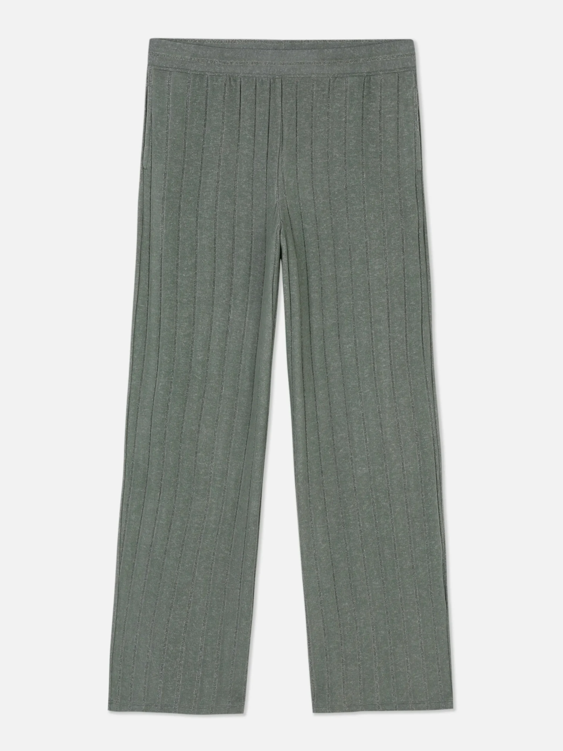 Bas De Pyjama|Primark Bas De Pyjama Côtelé Ultra-doux Kaki