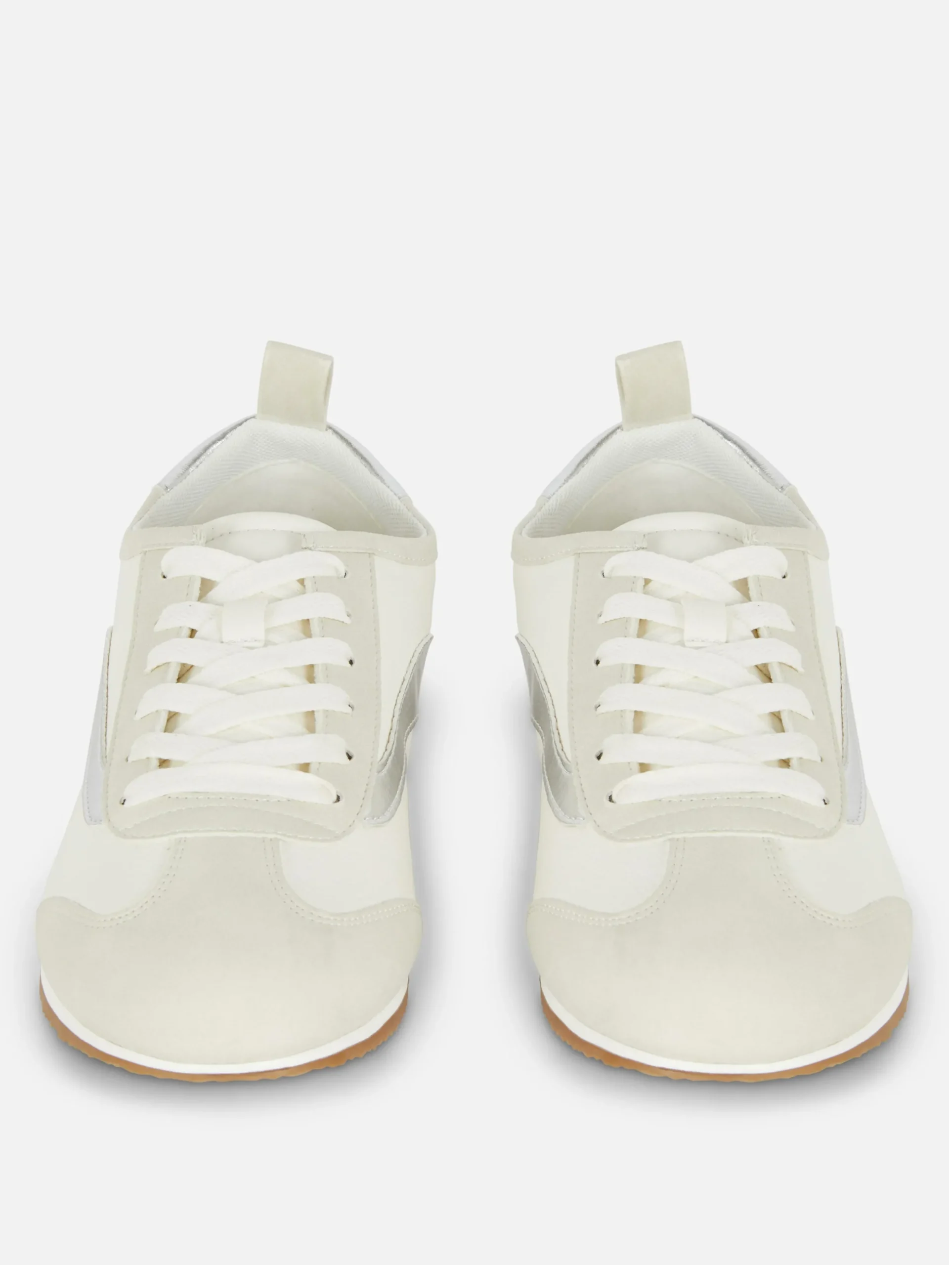 Baskets|Primark Baskets Basses De Tennis à Lacets Argent