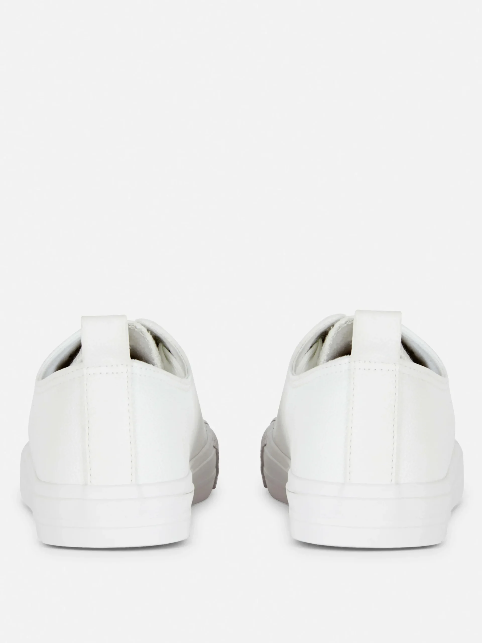 Baskets|Primark Baskets Basses En Simili Cuir Blanc