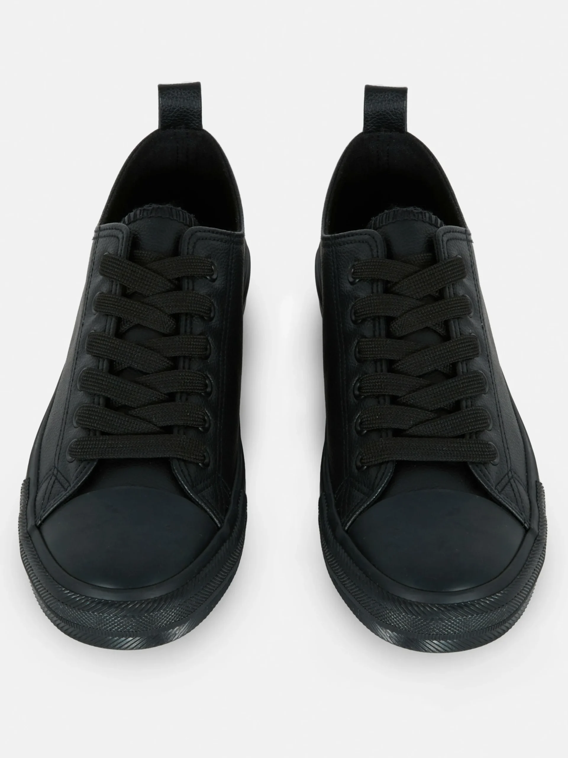Baskets|Primark Baskets Basses En Simili Cuir Noir