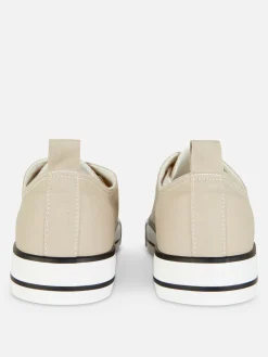 Baskets|Primark Baskets Basses En Toile Naturel