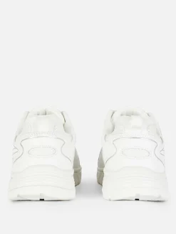 Baskets|Primark Baskets De Sport à Empiècements En Maille Blanc