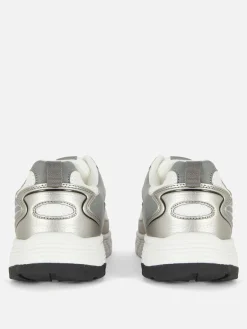 Baskets|Primark Baskets De Sport à Empiècements En Maille Gris