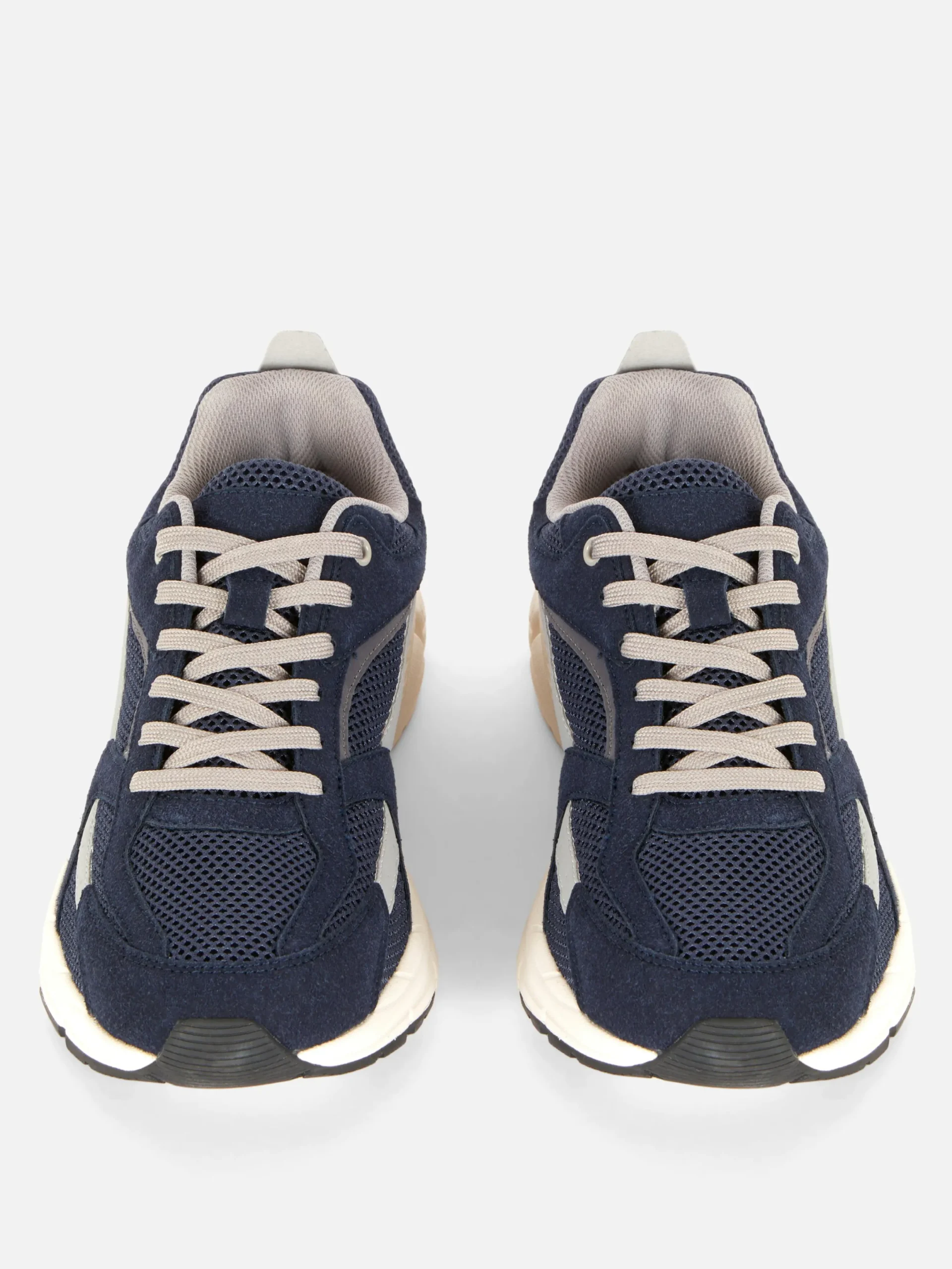 Baskets|Vêtements De Sport|Primark Baskets Sport à Empiècement En Maille Bleu marine