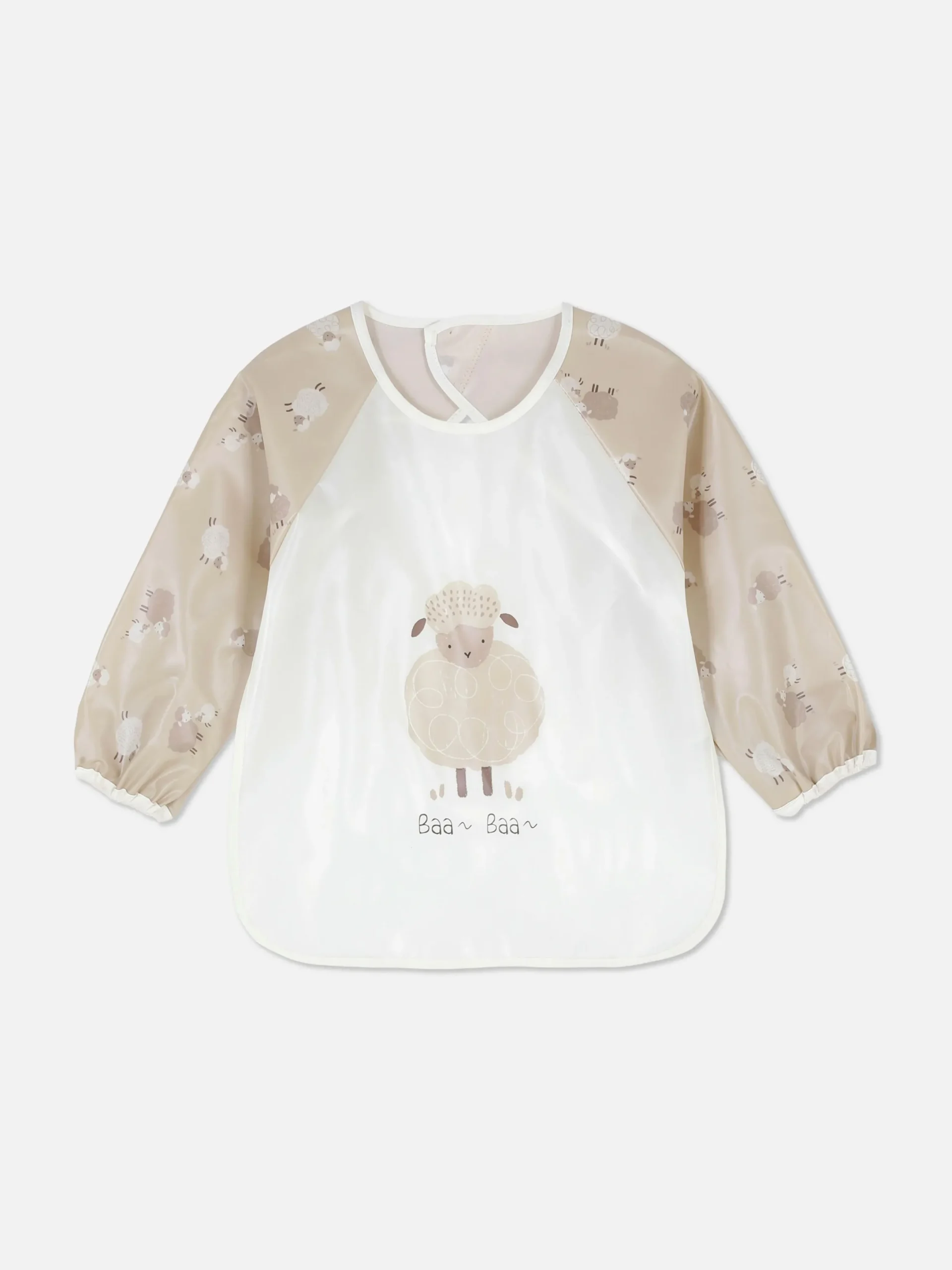 Alimentation Et Sevrage|Primark Bavoir Tablier à Motif Mouton Ivoire