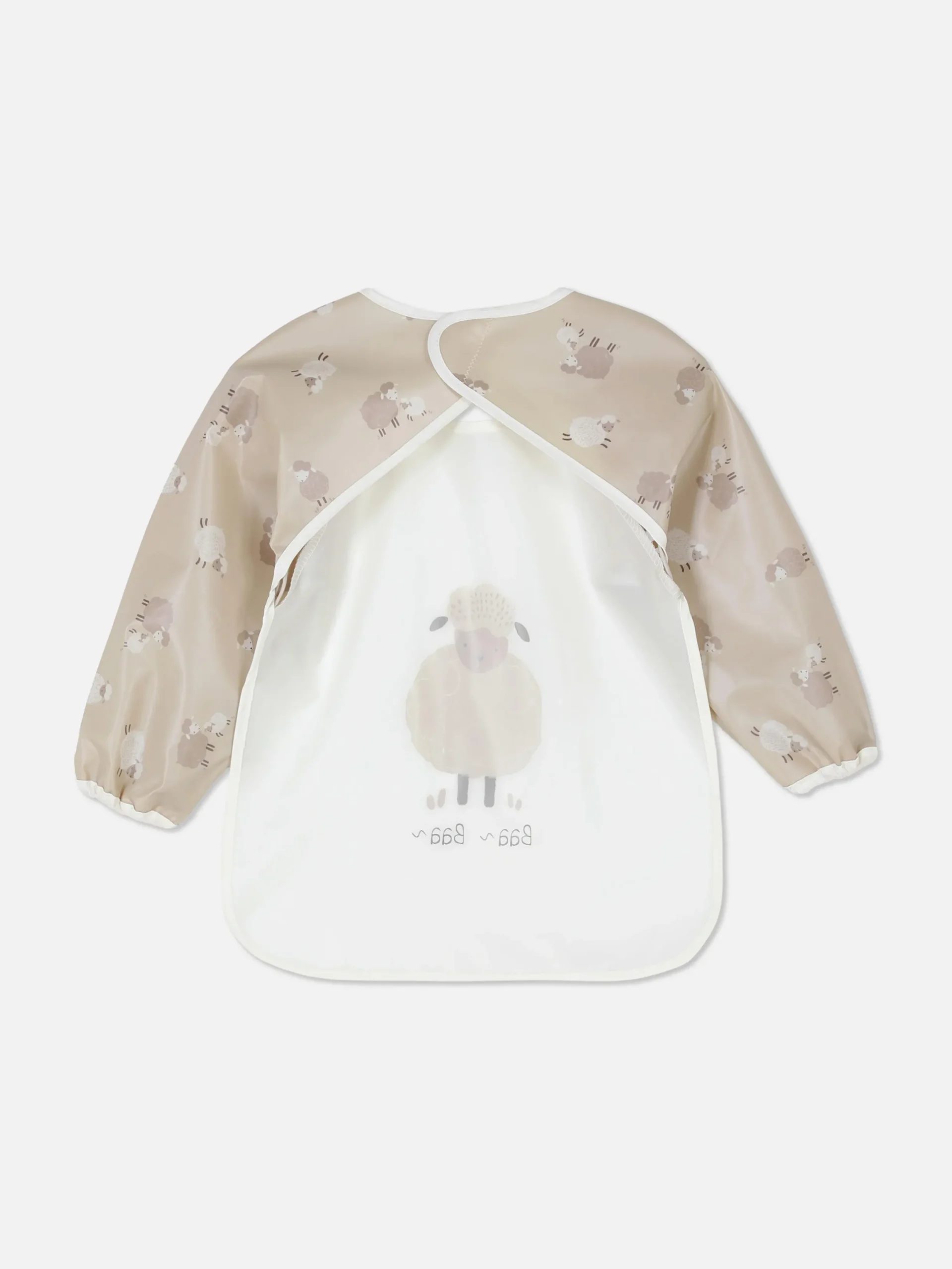 Alimentation Et Sevrage|Primark Bavoir Tablier à Motif Mouton Ivoire