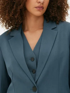 Blazers|Primark Blazer à Boutonnage Simple à Coordonner Bleu foncé
