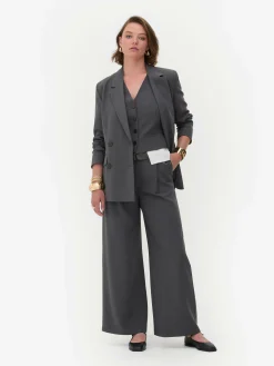 Blazers|Primark Blazer Oversize à Boutonnage Croisé Rita Ora Anthracite
