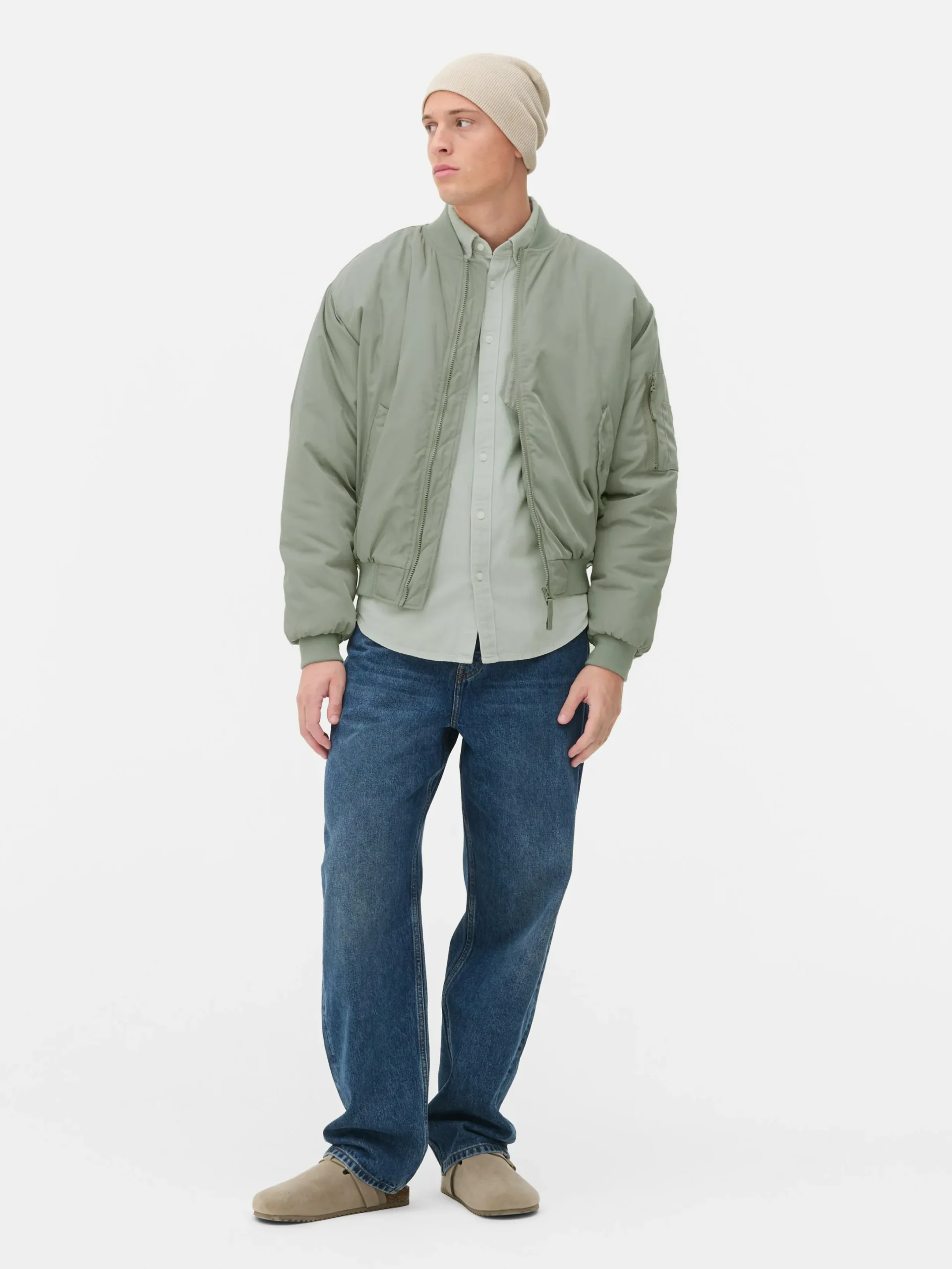 Manteaux Et Vestes|Primark Blouson Bomber Classique Kaki