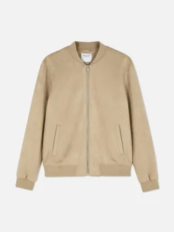 Manteaux Et Vestes|Primark Blouson Bomber En Suédine Fauve