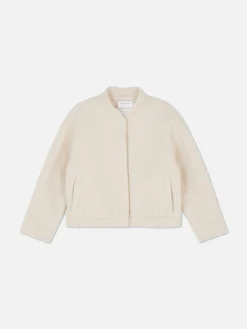 Manteaux Et Vestes|Primark Blouson Bomber Texturé Beige