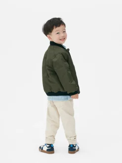 Manteaux Et Vestes|Primark Blouson Bomber Zippé Kaki