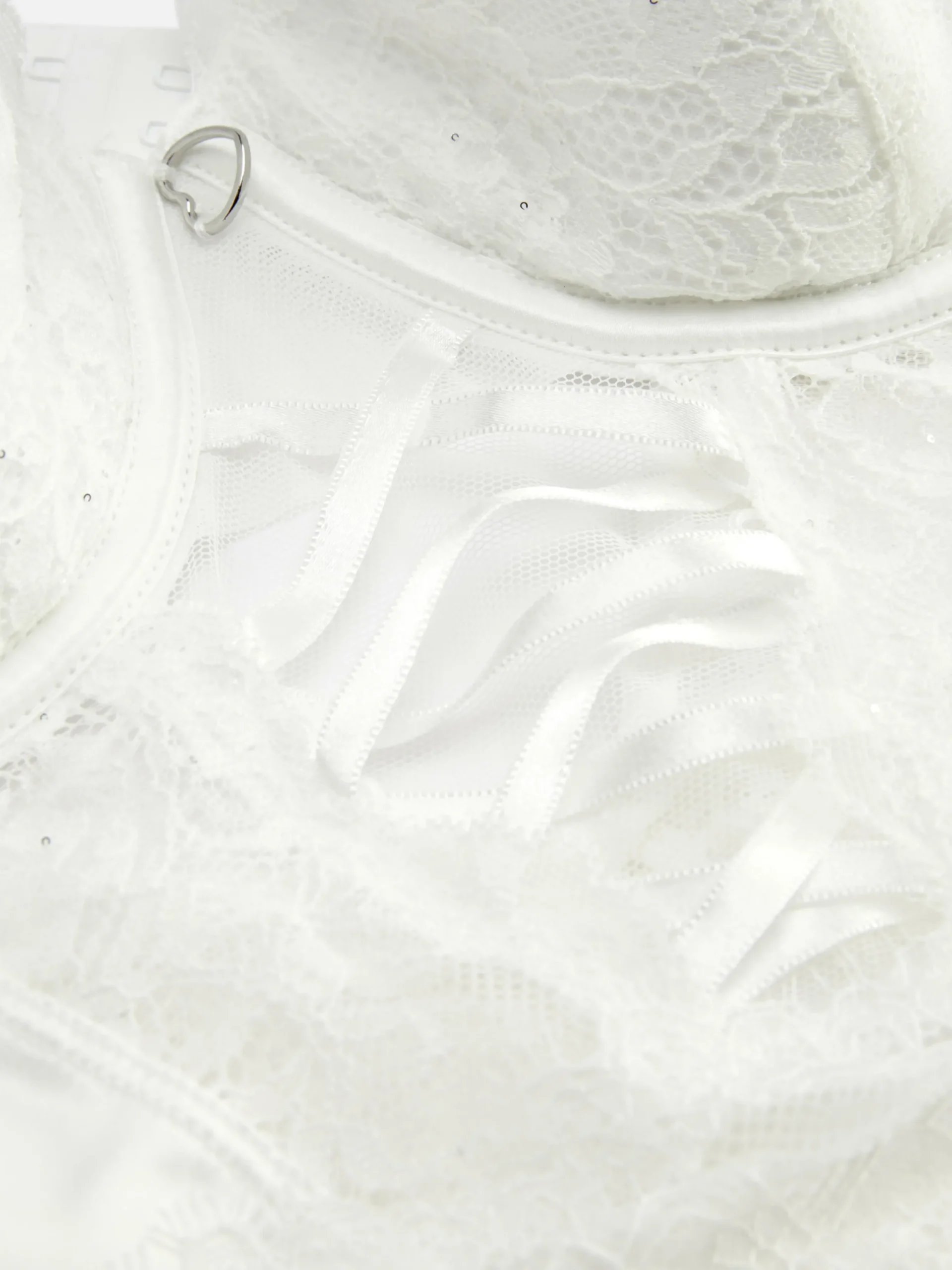 Ensembles Lingerie|Primark Body De Mariée En Dentelle à Bonnets Rembourrés Ivoire