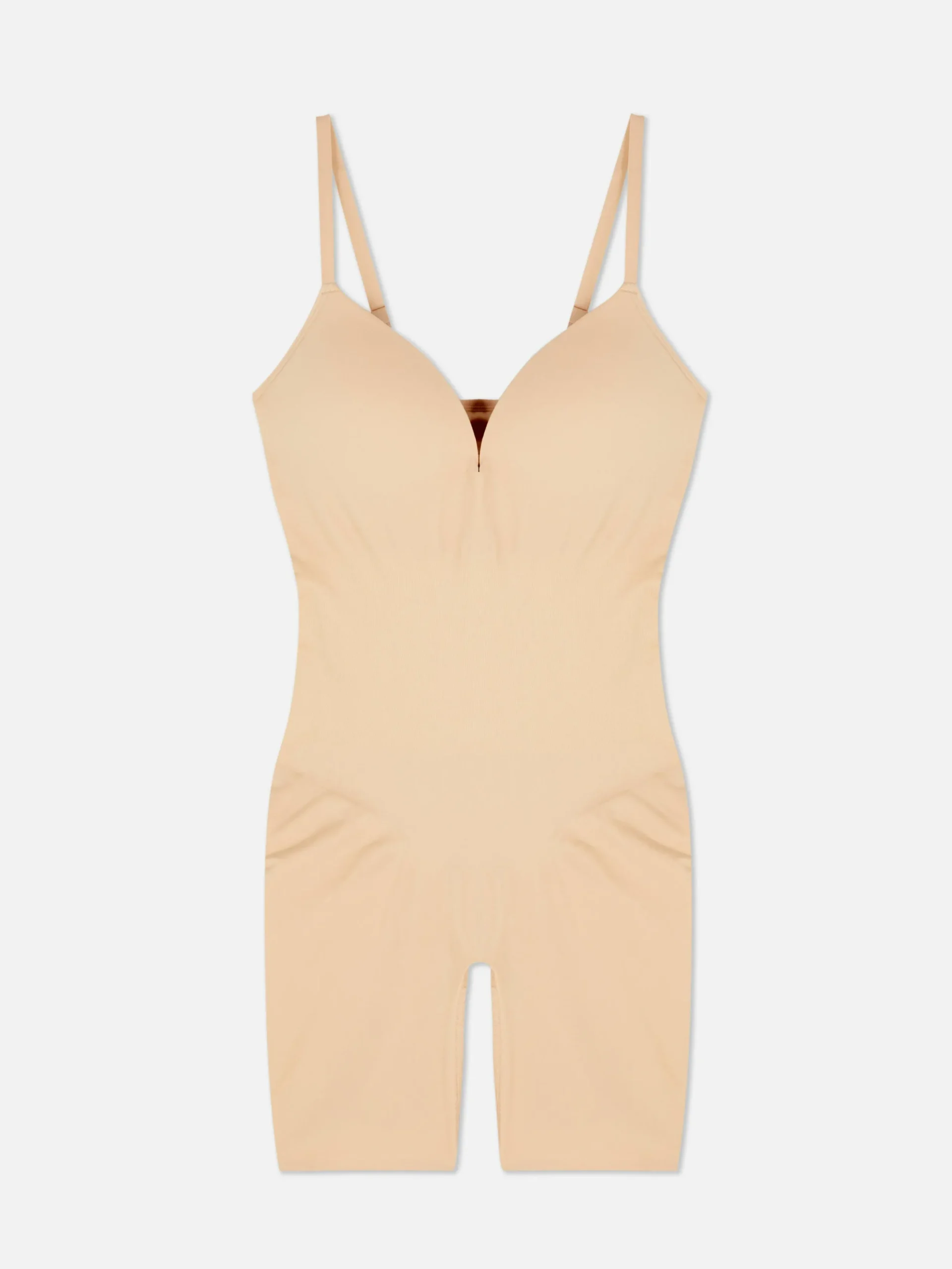 Sous-Vêtements Gainants|Primark Body Gainant Mi-cuisses à Bonnets Taupe
