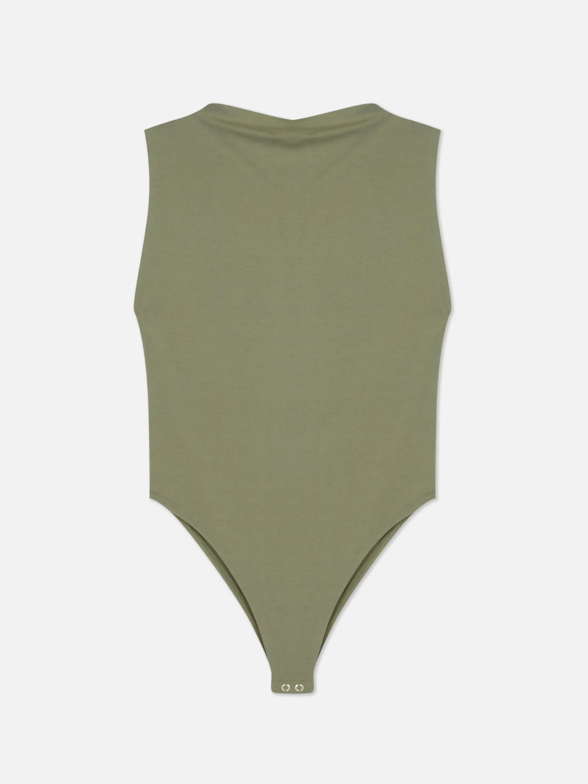 Hauts Et T-Shirts|Primark Body Sans Manches à Col Montant Kaki